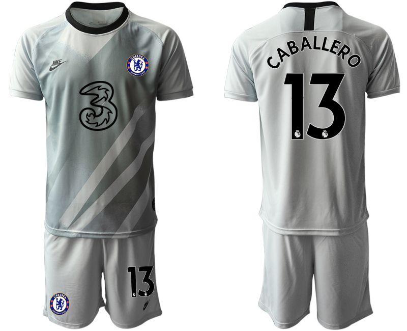 Men 2020-2021 club Chelsea gray goalkeeper #13 Soccer Jerseys->chelsea jersey->Soccer Club Jersey